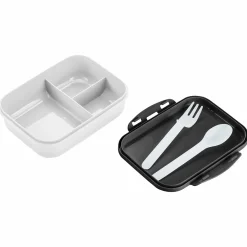 Conservation Et Rangement|Stokomani Lunch box + couverts en plastique