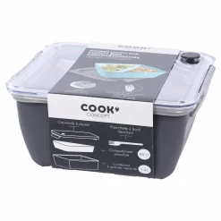 Conservation Et Rangement|Stokomani Lunch box 1.4L compartiment amovible + valve