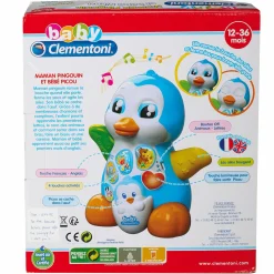 Jouet|De 0 À 24 Mois|CLEMENTONI Maman Pingouin et Picou