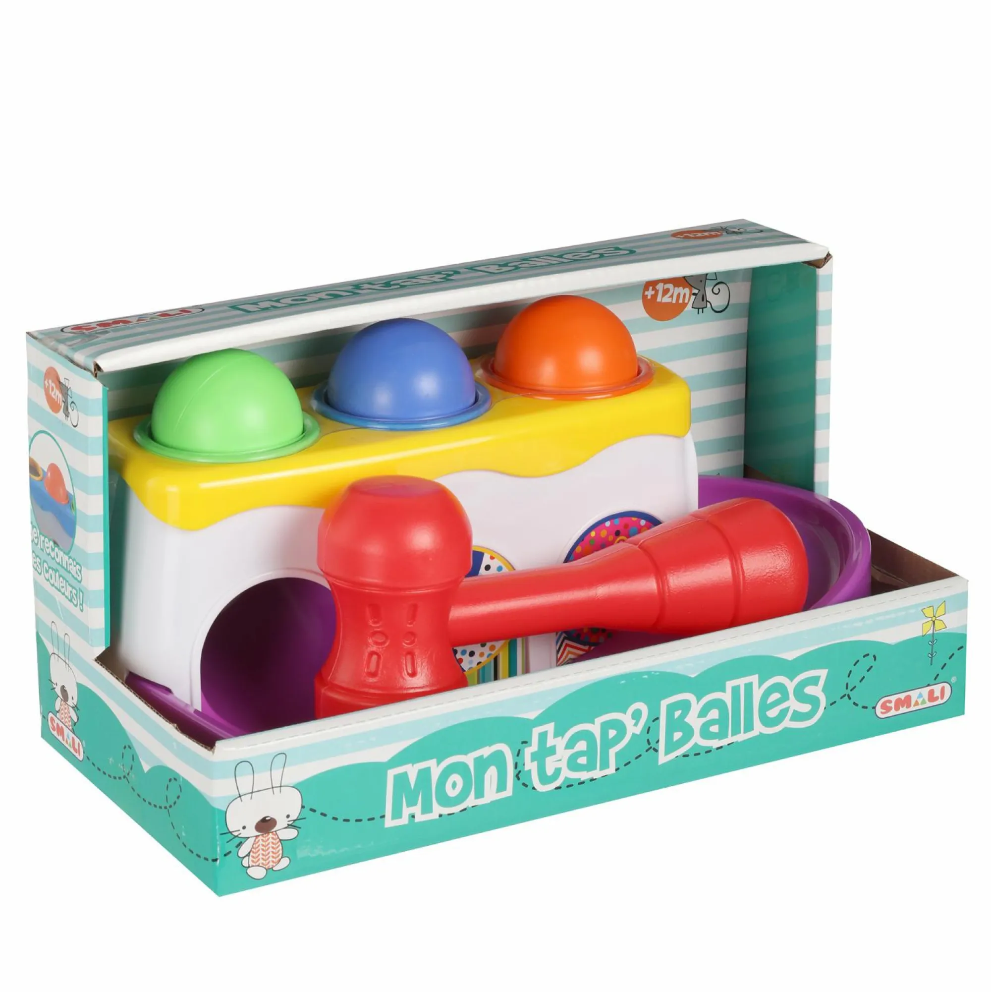 Jouet|De 0 À 24 Mois|SMALI Marteau et balles pour enfant