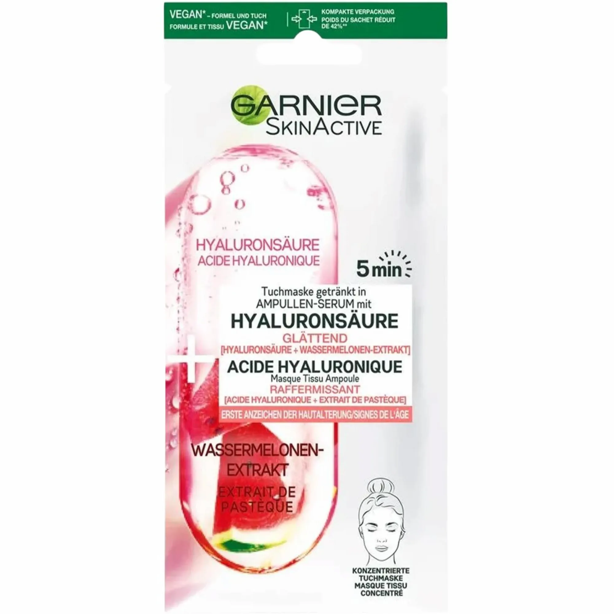 Visage|SKIN ACTIVE Masque en tissu à l'acide hyaluronique