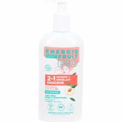 Cheveux|ENERGIE FRUIT Masque et démêlant douceur 2 en 1 pêche