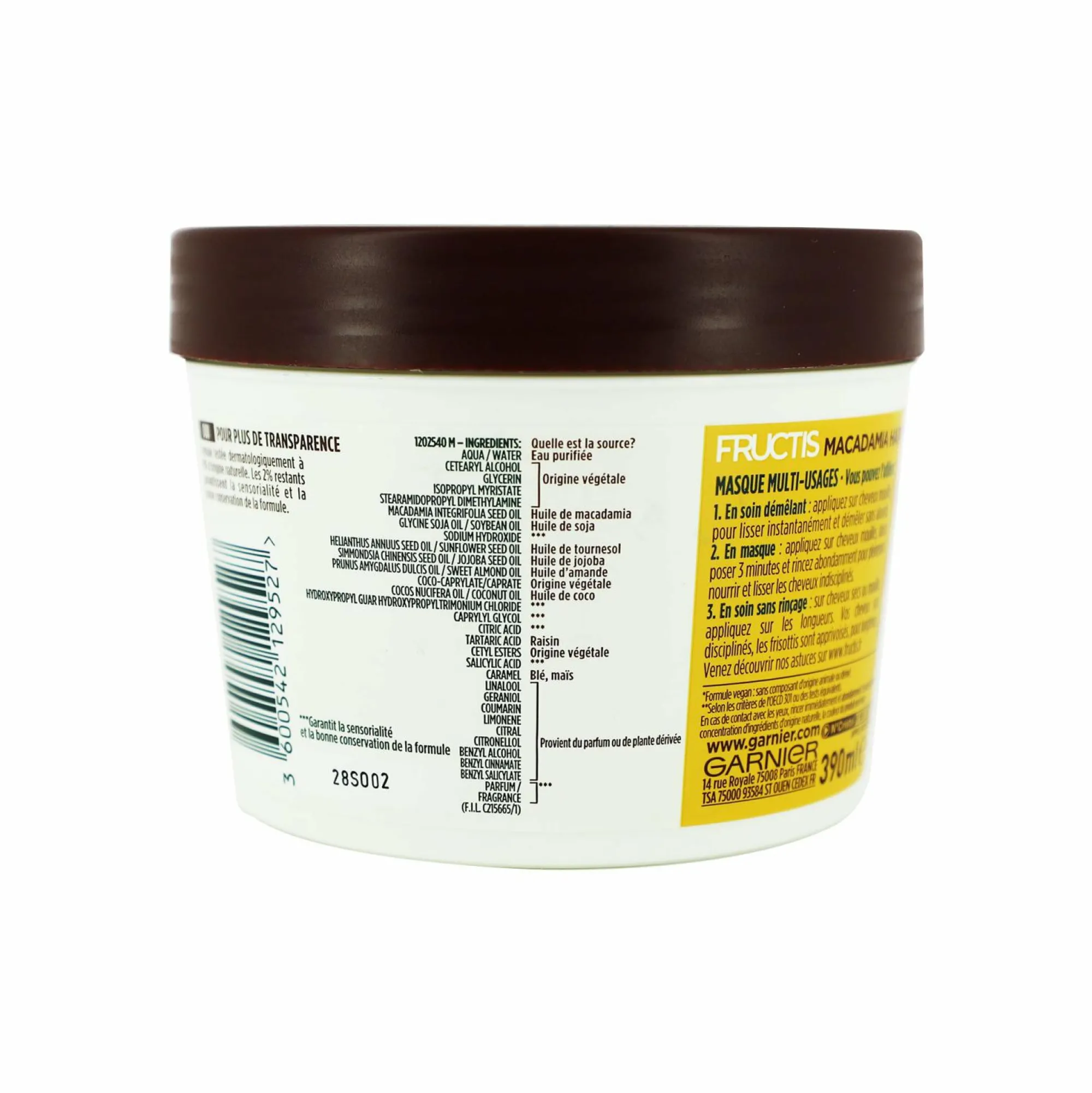 Cheveux|FRUCTIS Masque lissant hair food macadamia