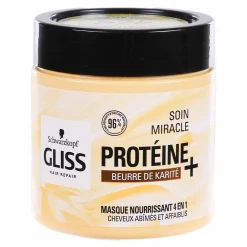 Cheveux|GLISS Masque Nourrissant 4 en 1 Soin Miracle Protéine Beurre de Karité