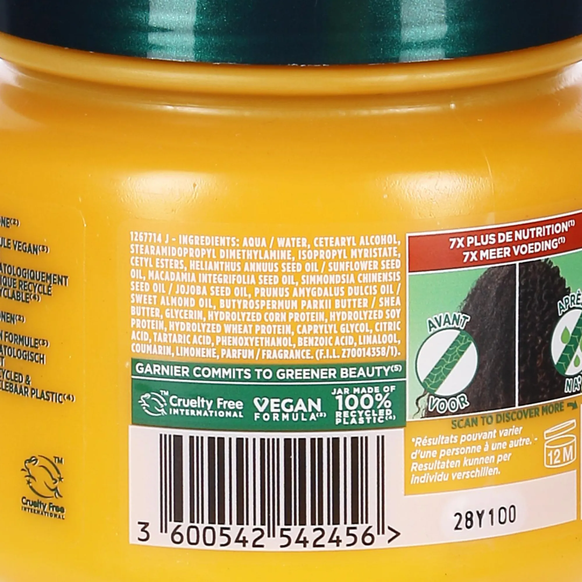 Cheveux|FRUCTIS Masque pour cheveux Nutrition intense