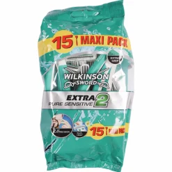 Hygiène|WILKINSON Maxi pack de 15 rasoirs extra pure sensitive 2