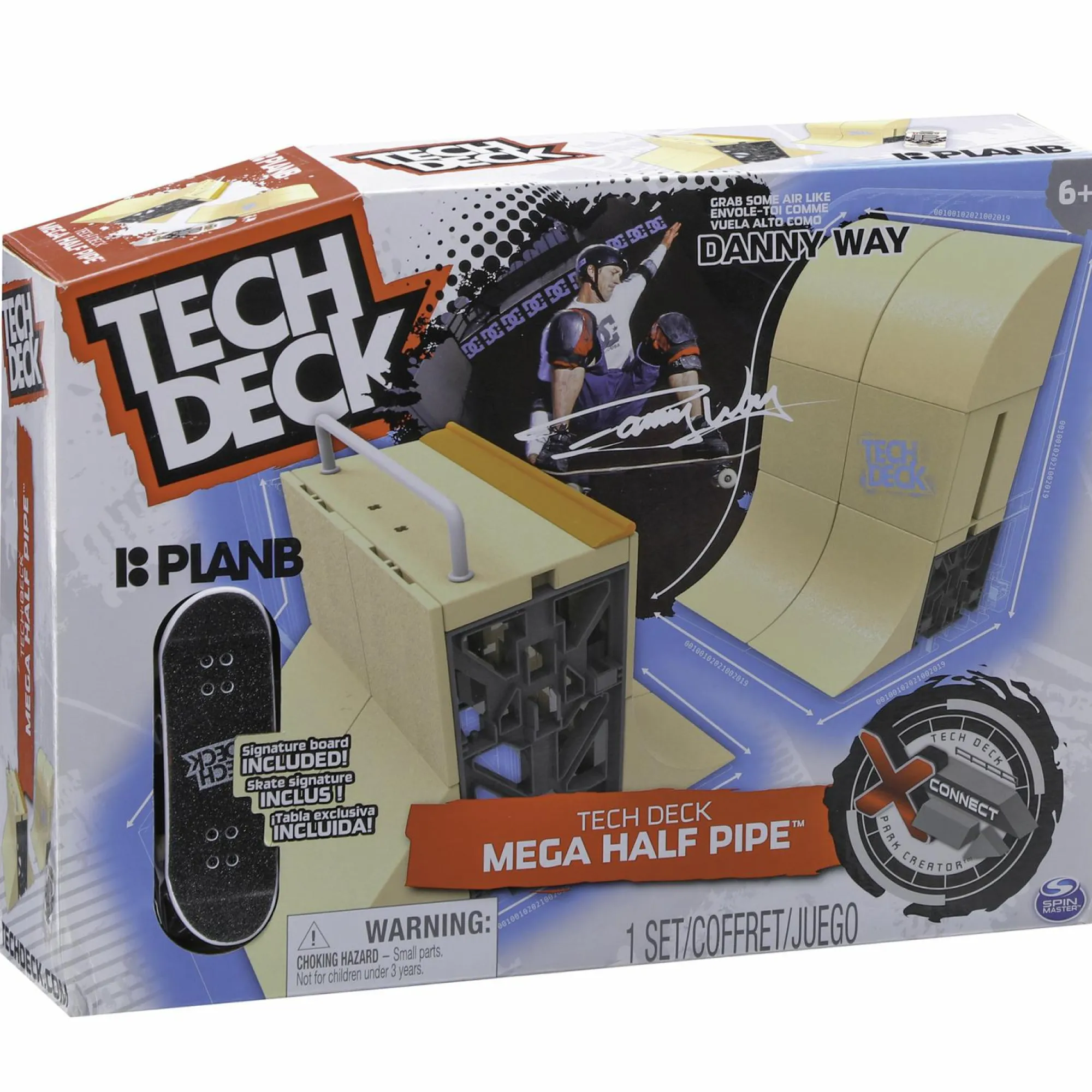 Jouet|5 Ans Et Plus|TECH DECK Mega Half Pipe de Danny Way - Finger Skate