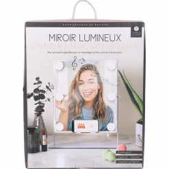 Accessoires Beauté|Stokomani Miroir de maquillage à Led
