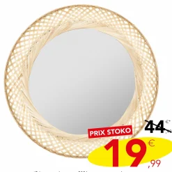 Décorations Murales|ATMOSPHERA Miroir en bambou