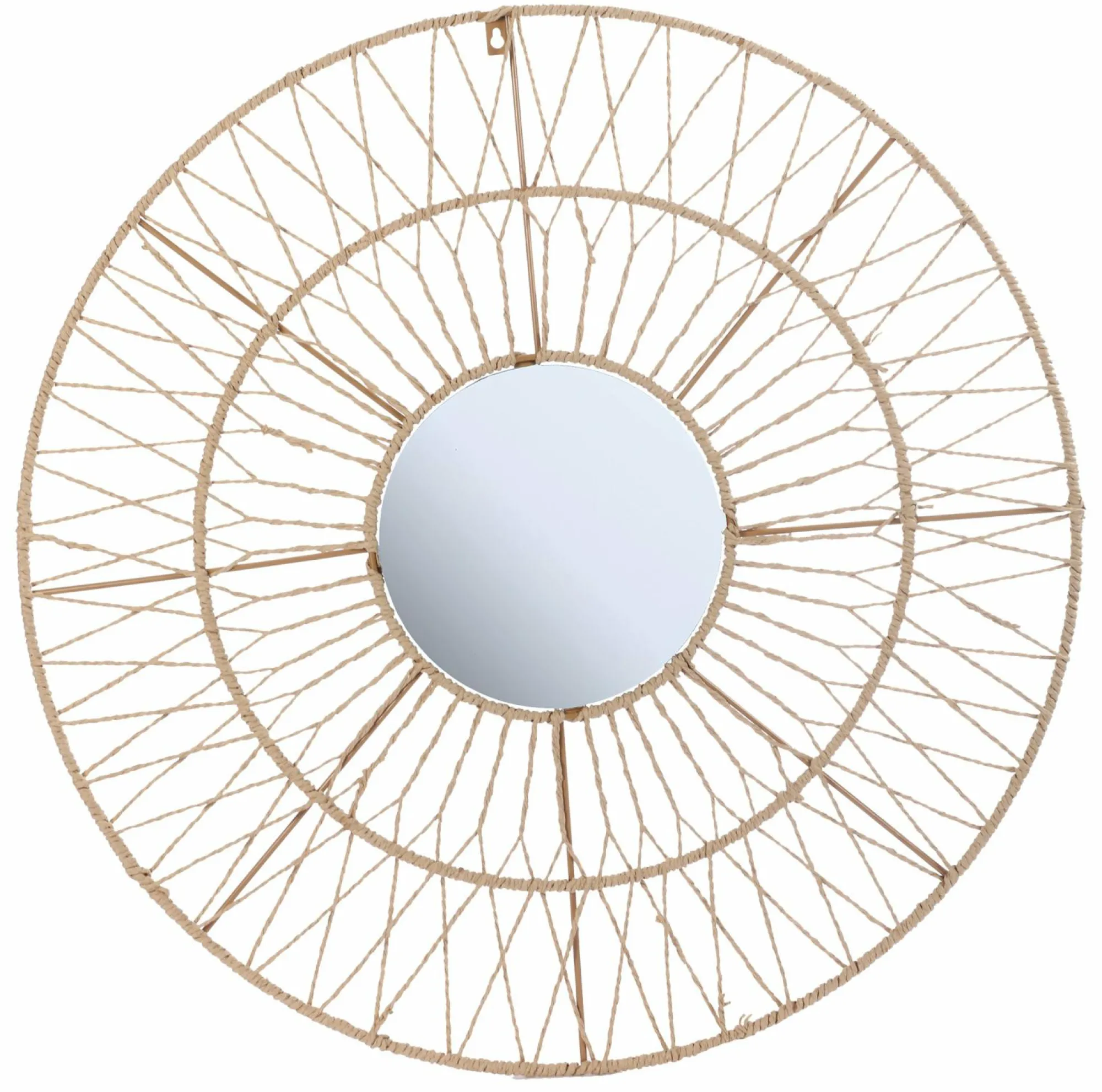 Décorations Murales|DECLIC HOME Miroir rond contour corde 60 cm