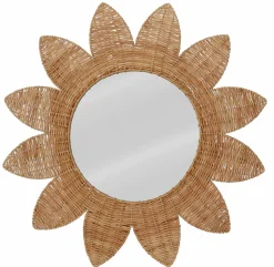 Décorations Murales|DECLIC HOME Miroir soleil en saule