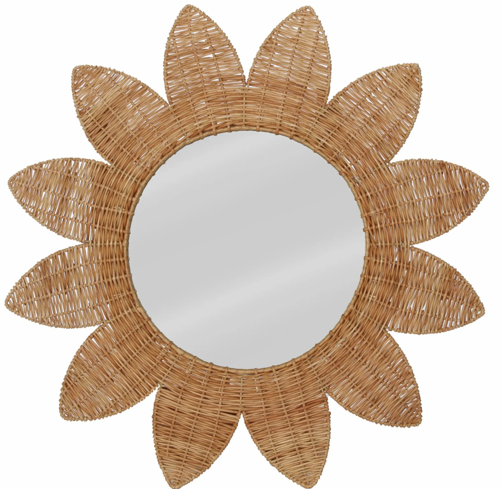 Décorations Murales|DECLIC HOME Miroir soleil en saule