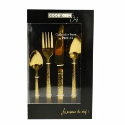 Vaisselle Et Service|COOK KEEN Ménagère dorée 24 pièces