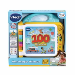 Jouet|De 0 À 24 Mois|VTECH Mon imagier bilingue - 100 véhicules