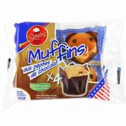 Épicerie Sucrée|Stokomani Muffins aux pépites de chocolat x4