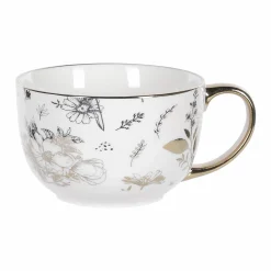 Vaisselle Et Service|Stokomani Mug blanc détails dorés