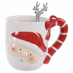 Vaisselle Et Service|Stokomani Mug Père Noël + petite cuillère Renne
