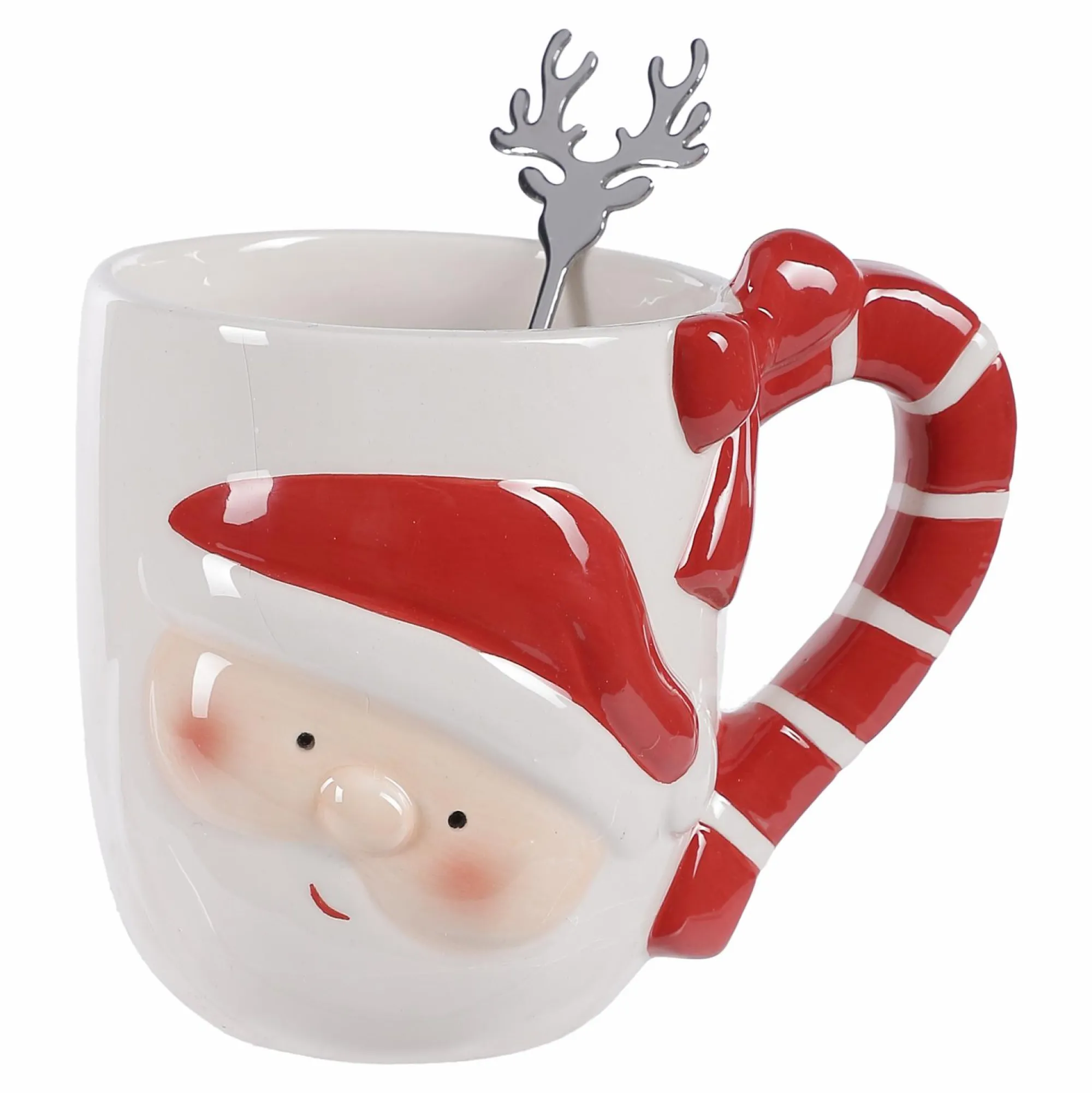 Vaisselle Et Service|Stokomani Mug Père Noël + petite cuillère Renne