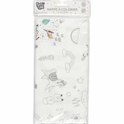 Vaisselle Jetable|Pique-Nique Et Camping|Stokomani Nappe à colorier + 6 feutres