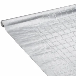 Vaisselle Jetable|Pique-Nique Et Camping|LE NAPPAGE Nappe Damassée argent