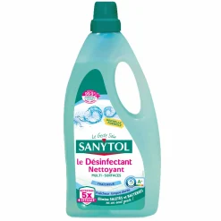 Produits Ménagers|SANYTOL Nettoyant désinfectant sols et surfaces fraîcheur