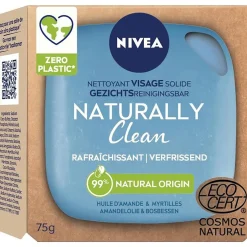 Visage|NIVEA Nettoyant visage solide rafraichissant huile d'amande et myrtilles