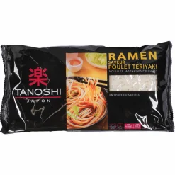 Épicerie Salée|TANOSHI Nouilles japonaises précuites ramen saveur poulet Teriyaki