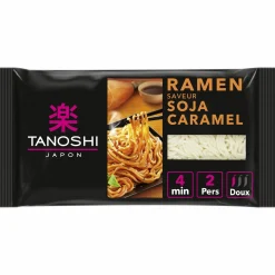 Épicerie Salée|TANOSHI Nouilles japonaises précuites ramen saveur soja caramel