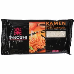 Épicerie Salée|TANOSHI Nouilles japonaises précuites ramen saveur soja caramel