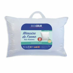 Linge De Chambre|BLEU CALIN Oreiller à mémoire de forme 50x70cm