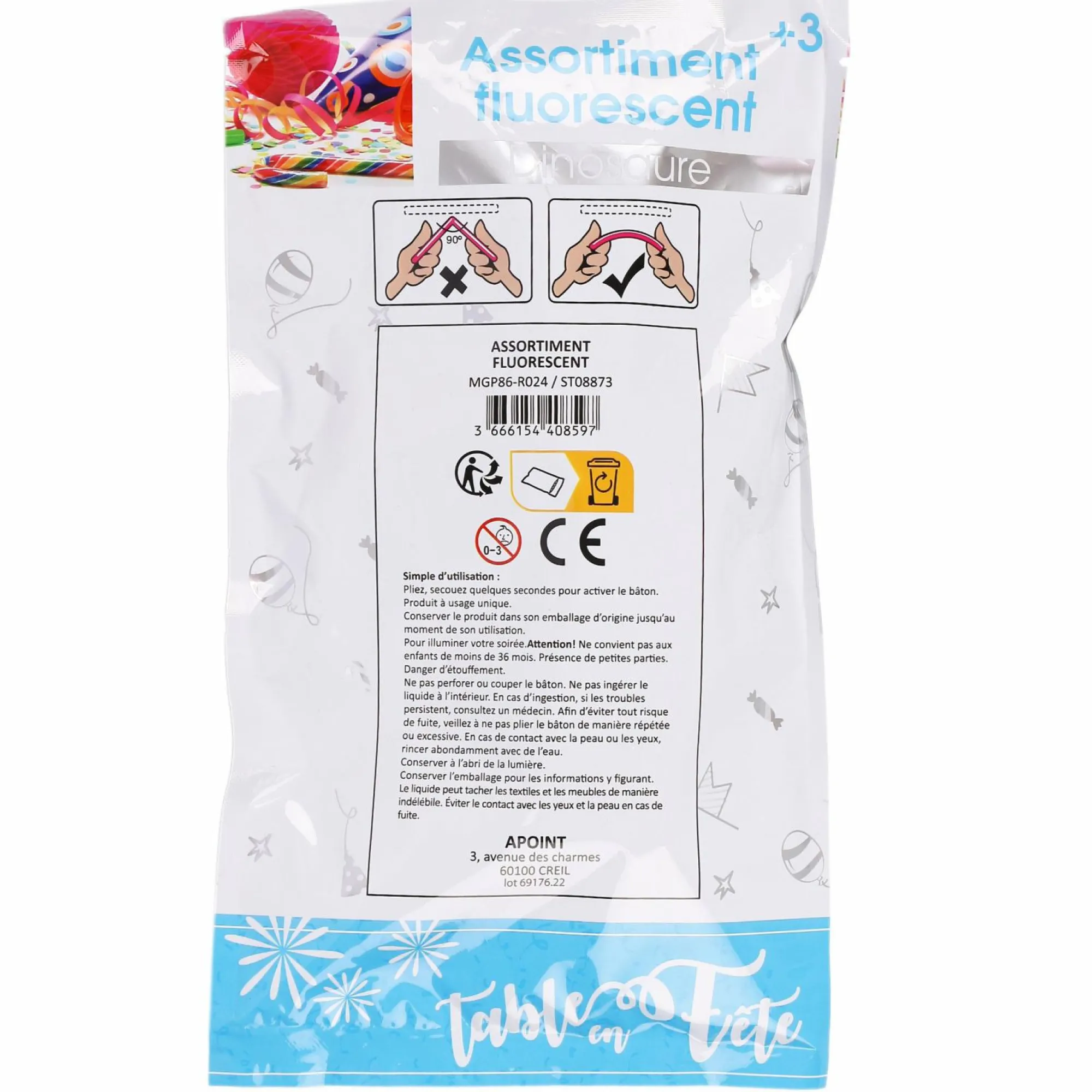 Fêtes Et Cérémonies|TABLE EN FETE / APOINT Pack de fluorescents lumineux
