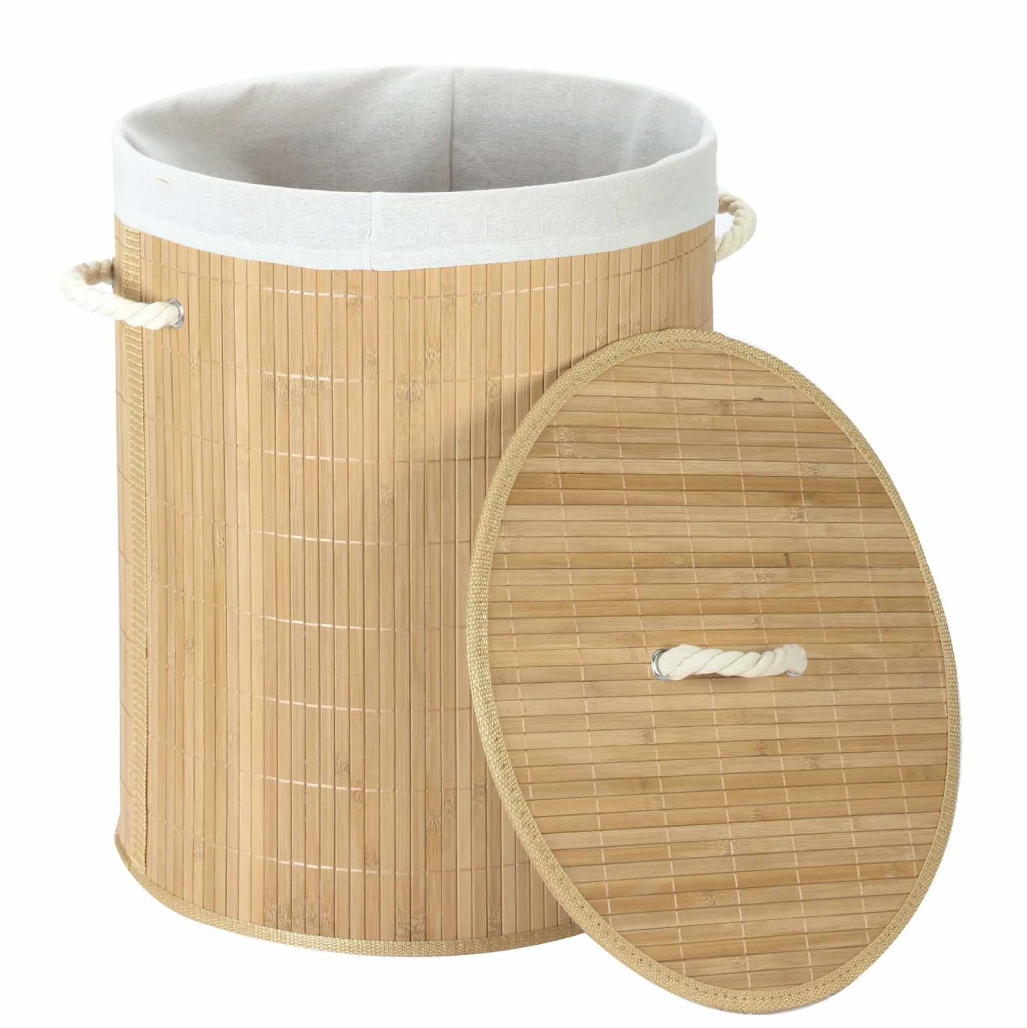 Rangement|SPACE N BOX Panier à linge rond pliable