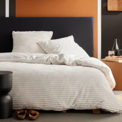 Linge De Chambre|Stokomani Parure housse de couette polaire de flanelle + 2 taies d'oreillers