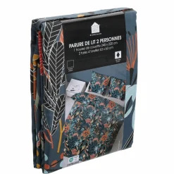 Linge De Chambre|Stokomani Parure Joya housse de couette 240x220 cm + 2 taies d'oreillers