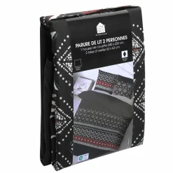 Linge De Chambre|Stokomani Parure primit housse de couette 240x220 cm + 2 taies d'oreillers