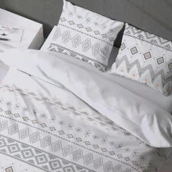 Linge De Chambre|Stokomani Parure Safa housse de couette 240x220 cm + 2 taies d'oreillers