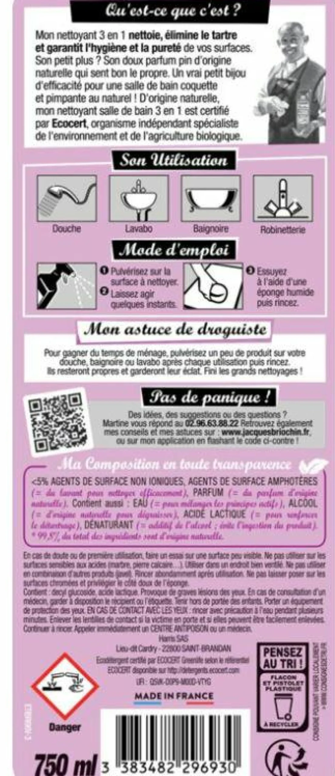 Produits Ménagers|LE BRIOCHIN Pistolet nettoyant salle de bain