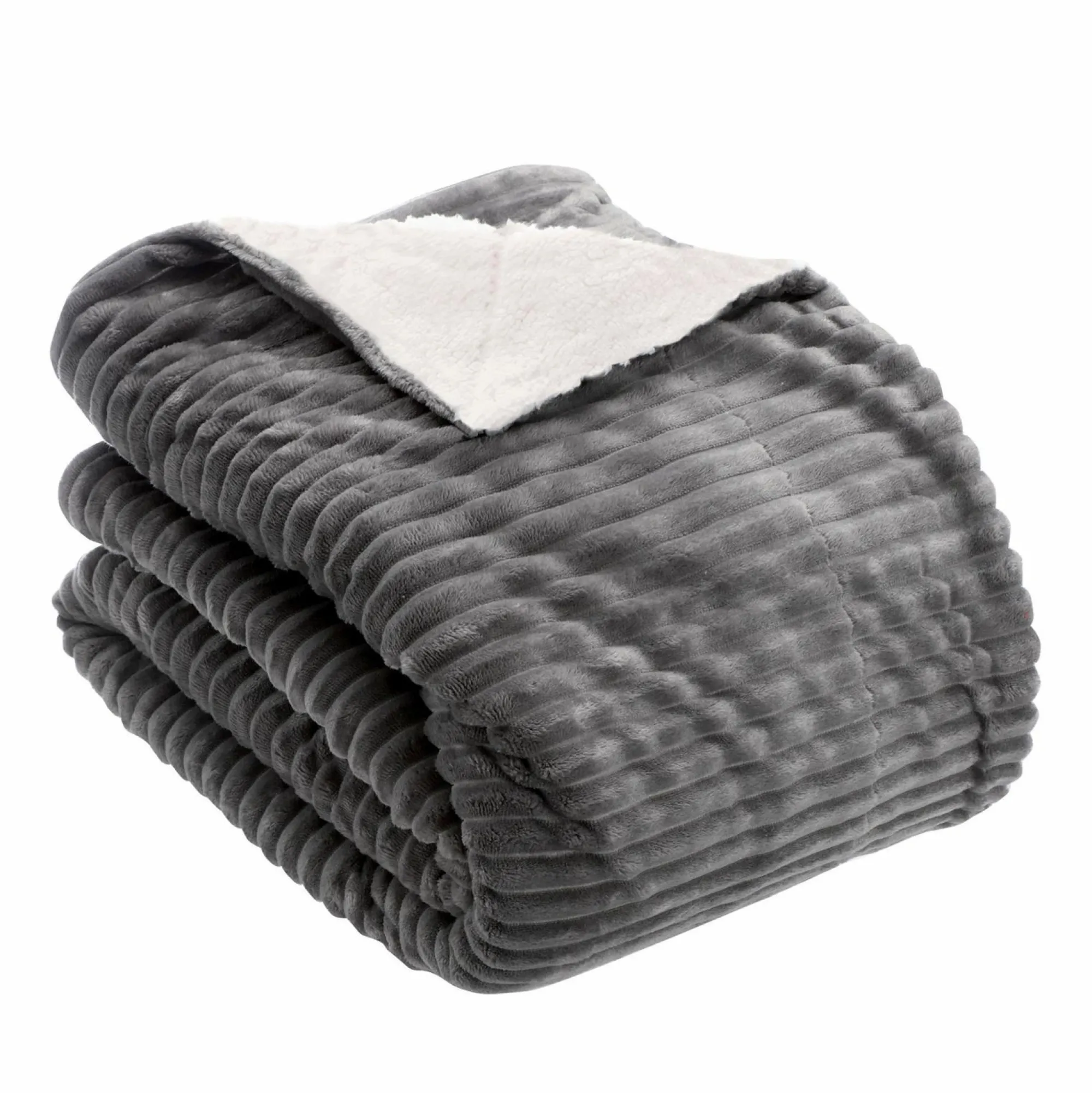 Plaids|ALICE KEYNES Plaid côtelé sherpa