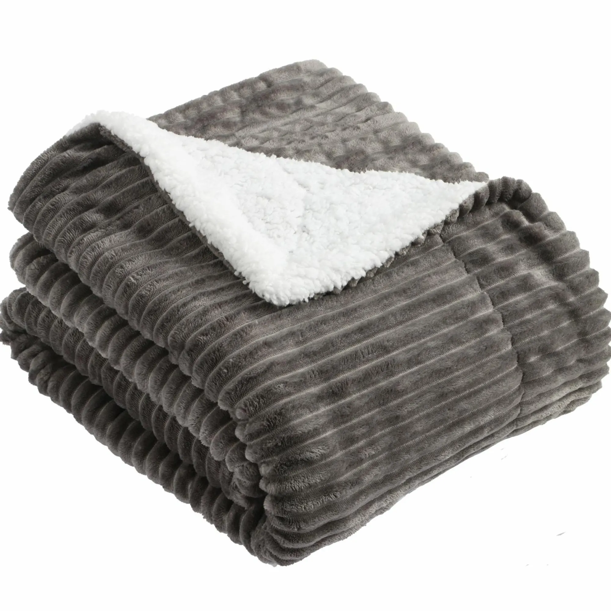 Plaids|ALICE KEYNES Plaid côtelé sherpa