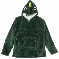Plaids|HOME DECO FACTORY Plaid sweat à capuche dinosaure