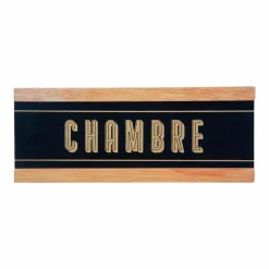Décorations Murales|ATMOSPHERA Plaque de porte en bois 