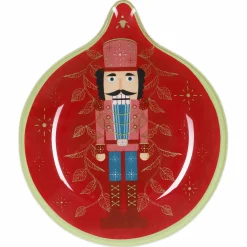 Vaisselle Et Service|Stokomani Plat boule de Noël Rouge