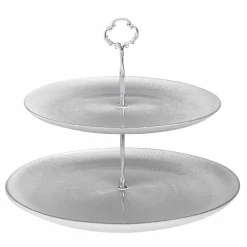 Vaisselle Et Service|DECLIC HOME Plat de présentation en verre 2 étages