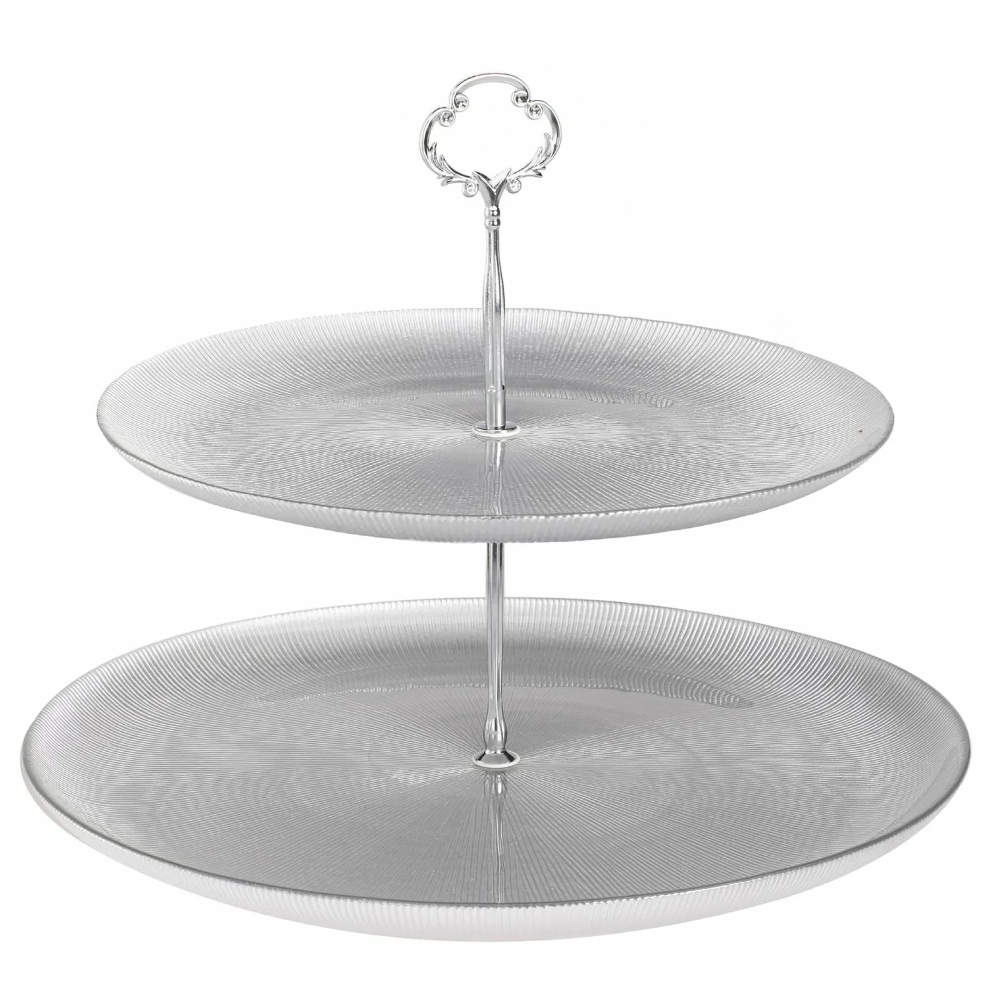 Vaisselle Et Service|DECLIC HOME Plat de présentation en verre 2 étages