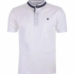 Hauts|TED LAPIDUS Polo col mao Blanc