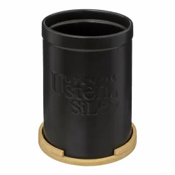 Conservation Et Rangement|FIVE Pot à ustensiles couvercle bambou Natureo en céramique noir