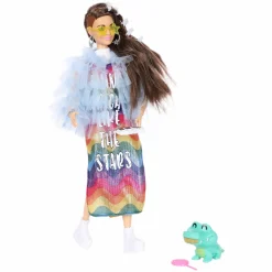 Jouet|De 2 À 4 Ans|BARBIE Poupée extra robe fleurie