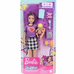 Jouet|De 2 À 4 Ans|BARBIE Poupée Skipper Baby-sitter