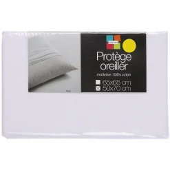 Linge De Chambre|Stokomani Protège taie d'oreiller 65 x 65 cm molletonné