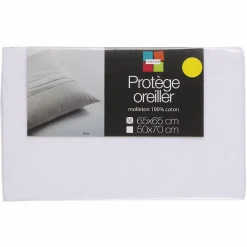 Linge De Chambre|Stokomani Protège taie d'oreiller 50 x 70 cm molletonné
